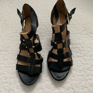 Naturalized Platform Strappy Heel